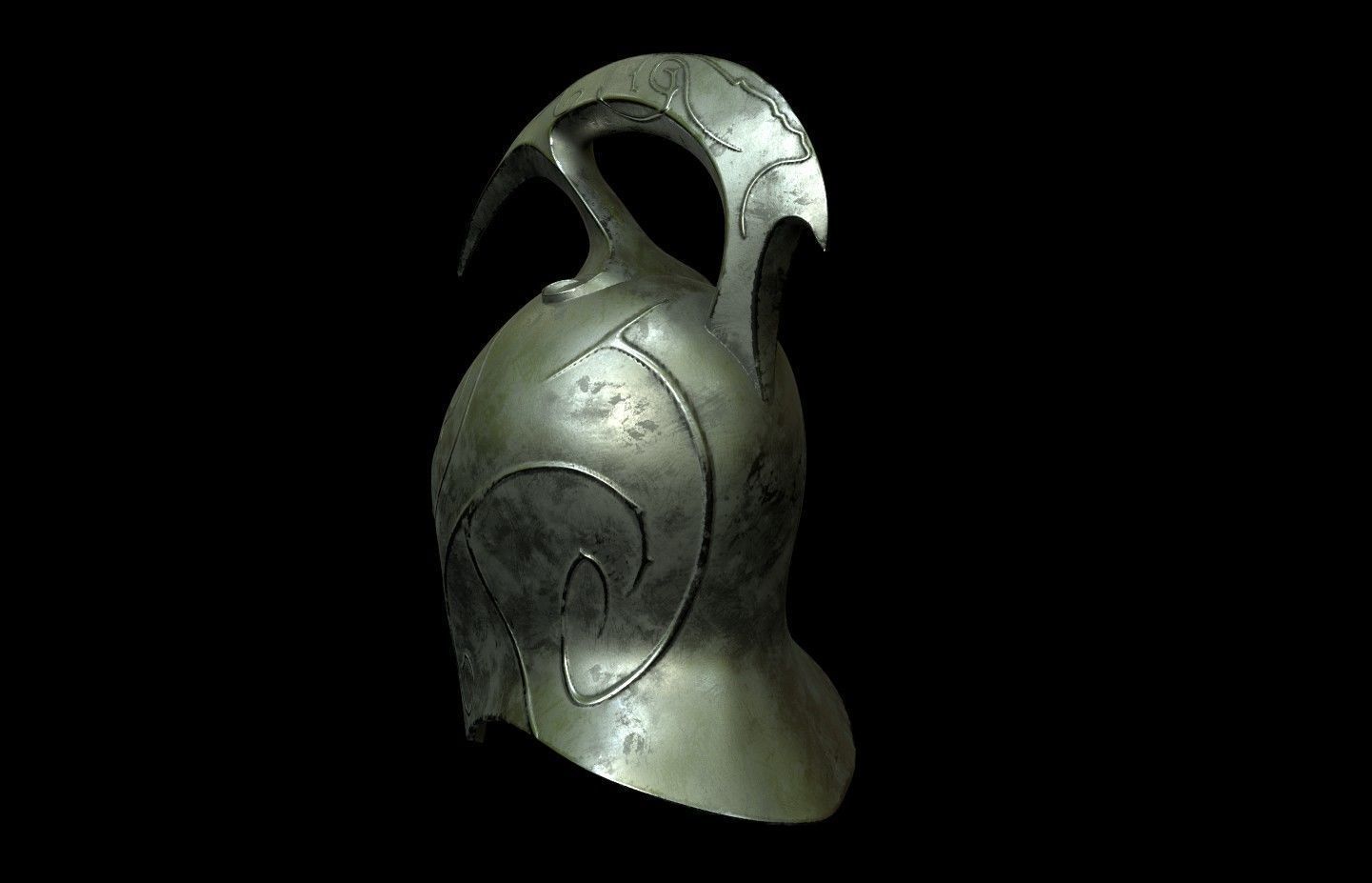 High Elven Helmet lord of the rings 3D DIGITAL DOWNLOAD FILE 3D print model_2