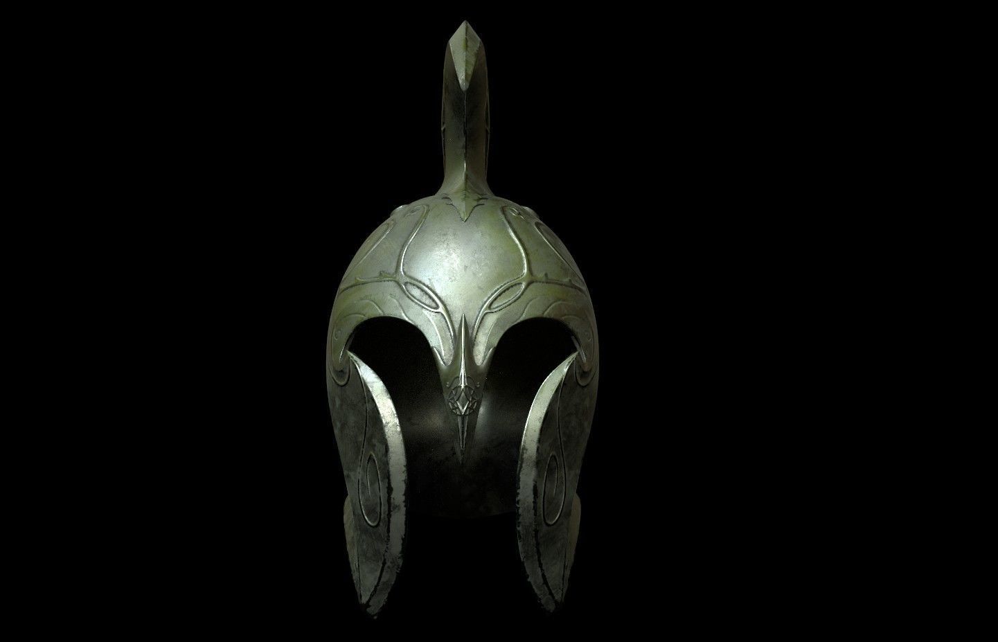High Elven Helmet lord of the rings 3D DIGITAL DOWNLOAD FILE 3D print model_3