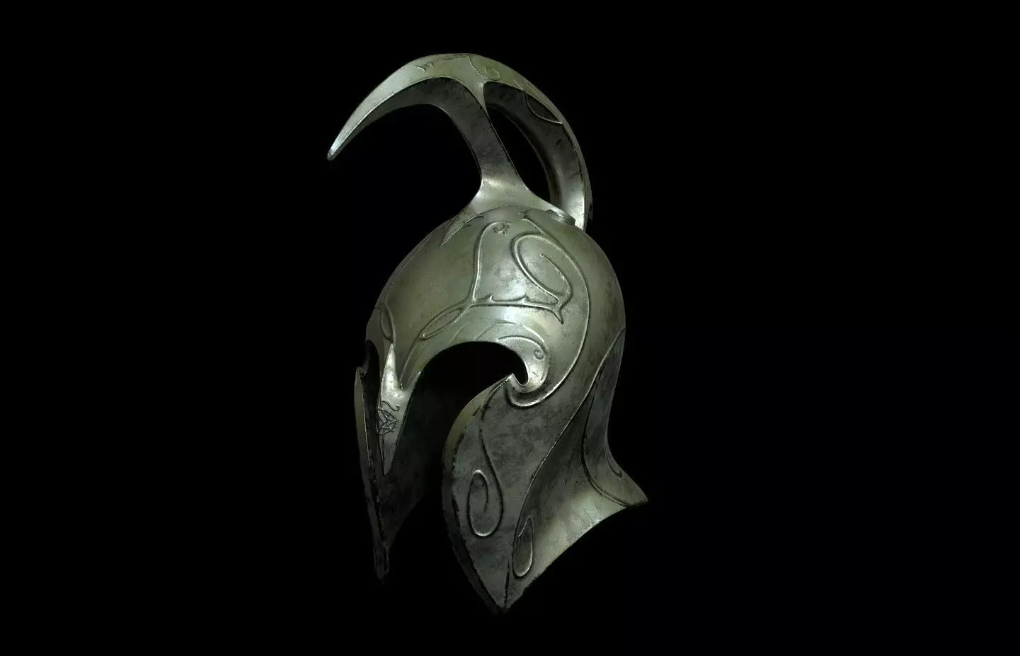 High Elven Helmet lord of the rings 3D DIGITAL DOWNLOAD FILE 3D print model_0