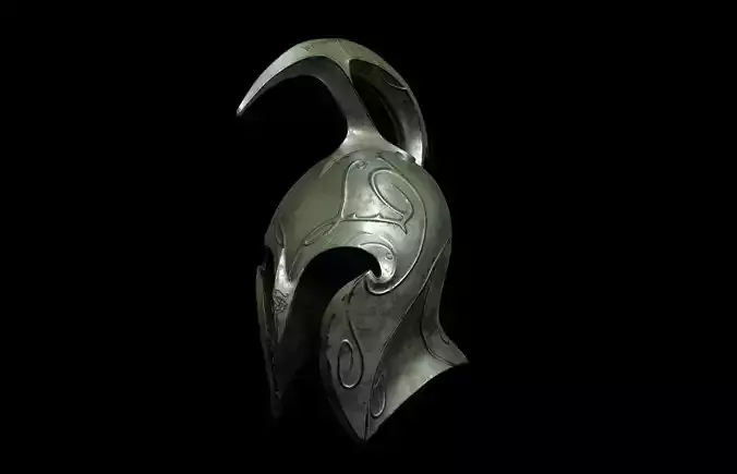 High Elven Helmet lord of the rings 3D DIGITAL DOWNLOAD FILE 3D print model