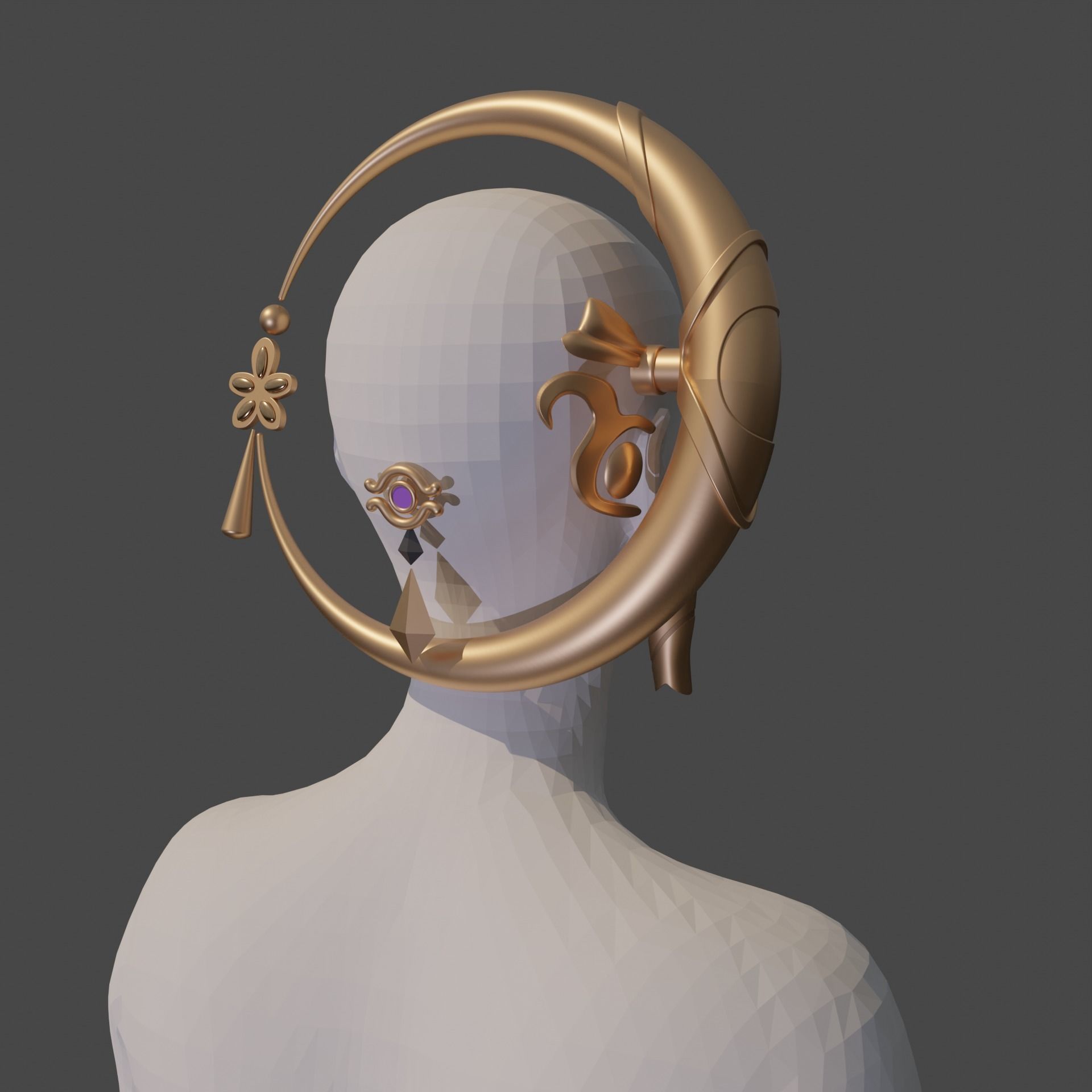 CANDACE COSPLAY 3D PRINT genshin impact 3D print model_6