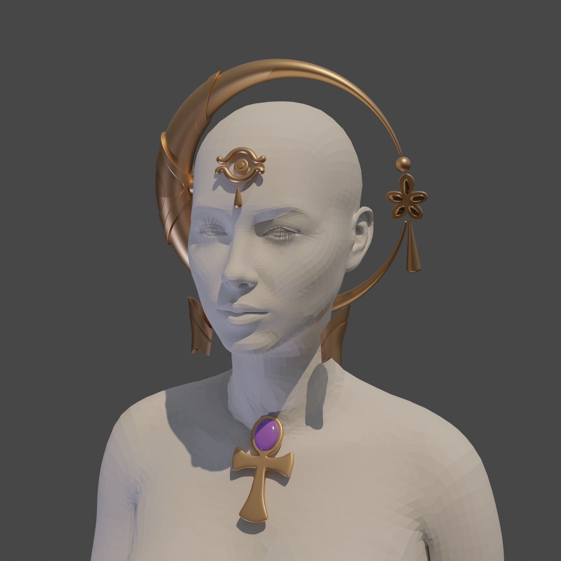 CANDACE COSPLAY 3D PRINT genshin impact 3D print model_7