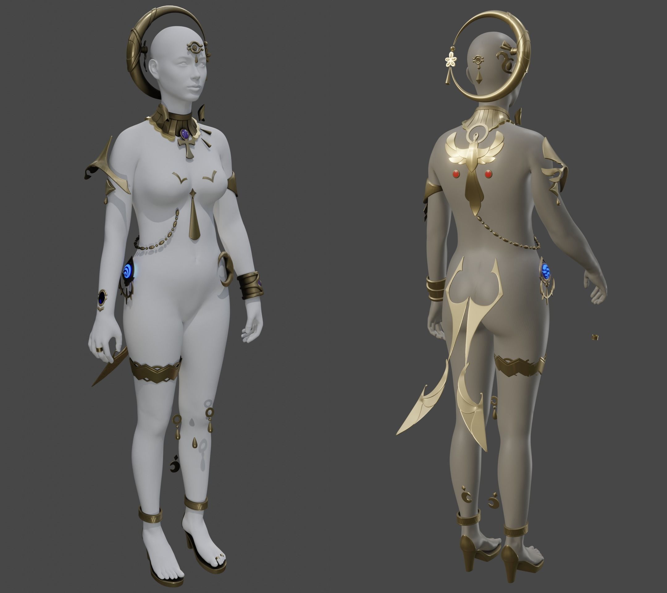 CANDACE COSPLAY 3D PRINT genshin impact 3D print model_8