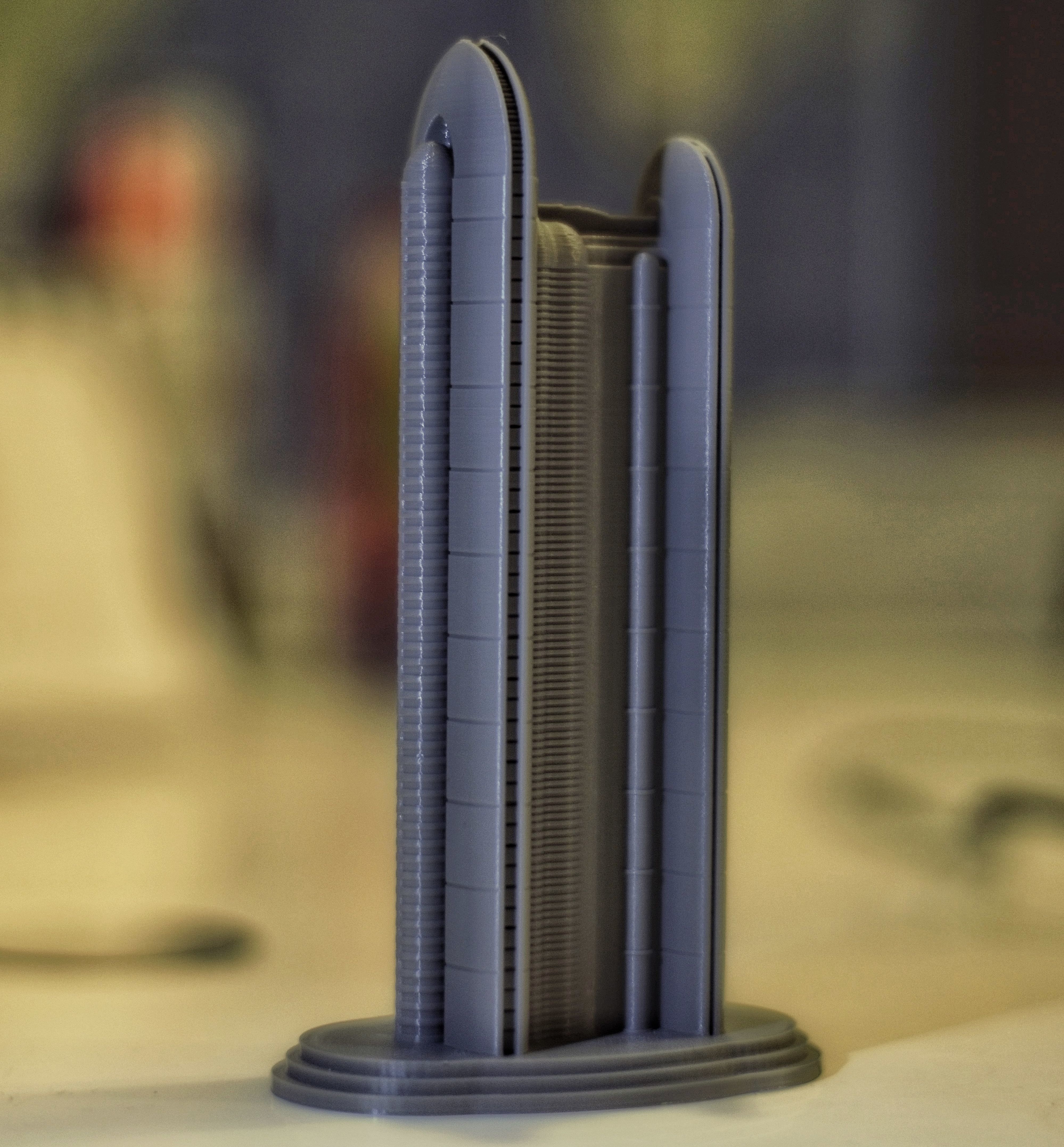 Star Wars building from Coruscant Planet 3D print model_4