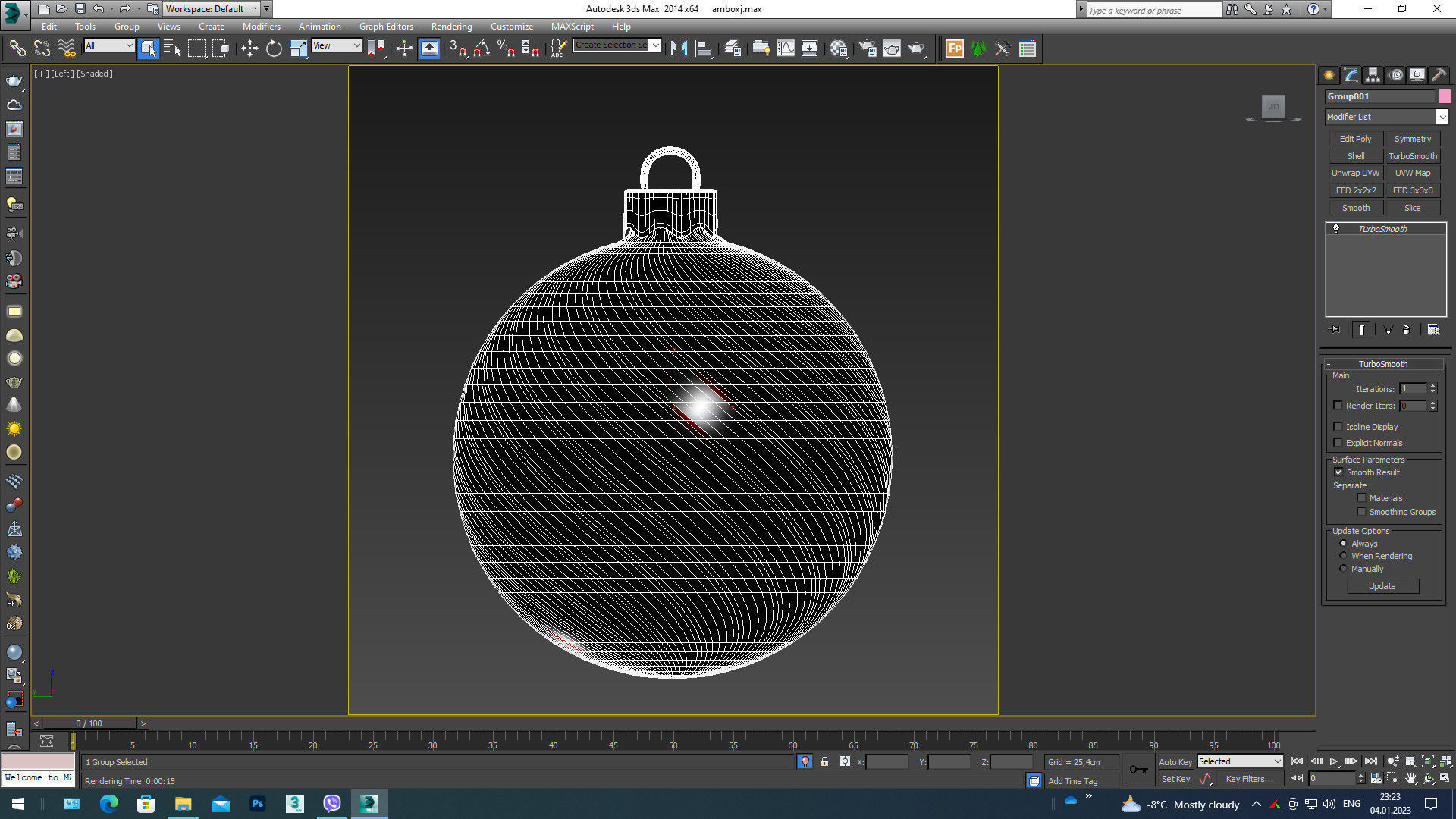Christmas ball 3D model_5