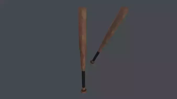 Baseball Bat 3D Model Low-poly 3D model