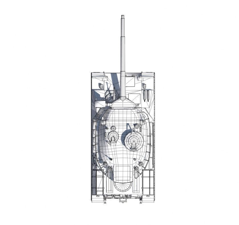AMX-30 Tank Low-poly 3D model_16