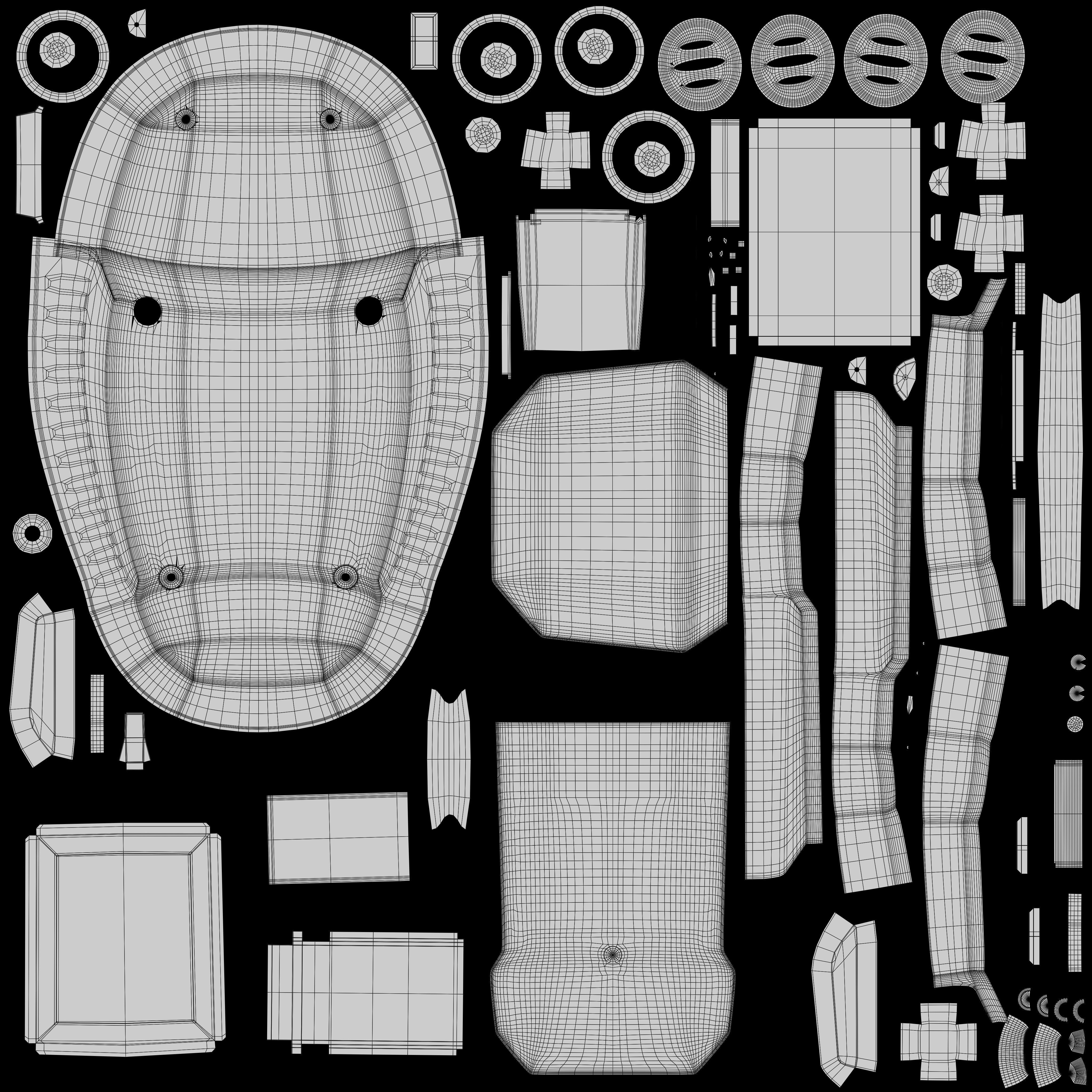 Gas Detector Low-poly 3D model_9