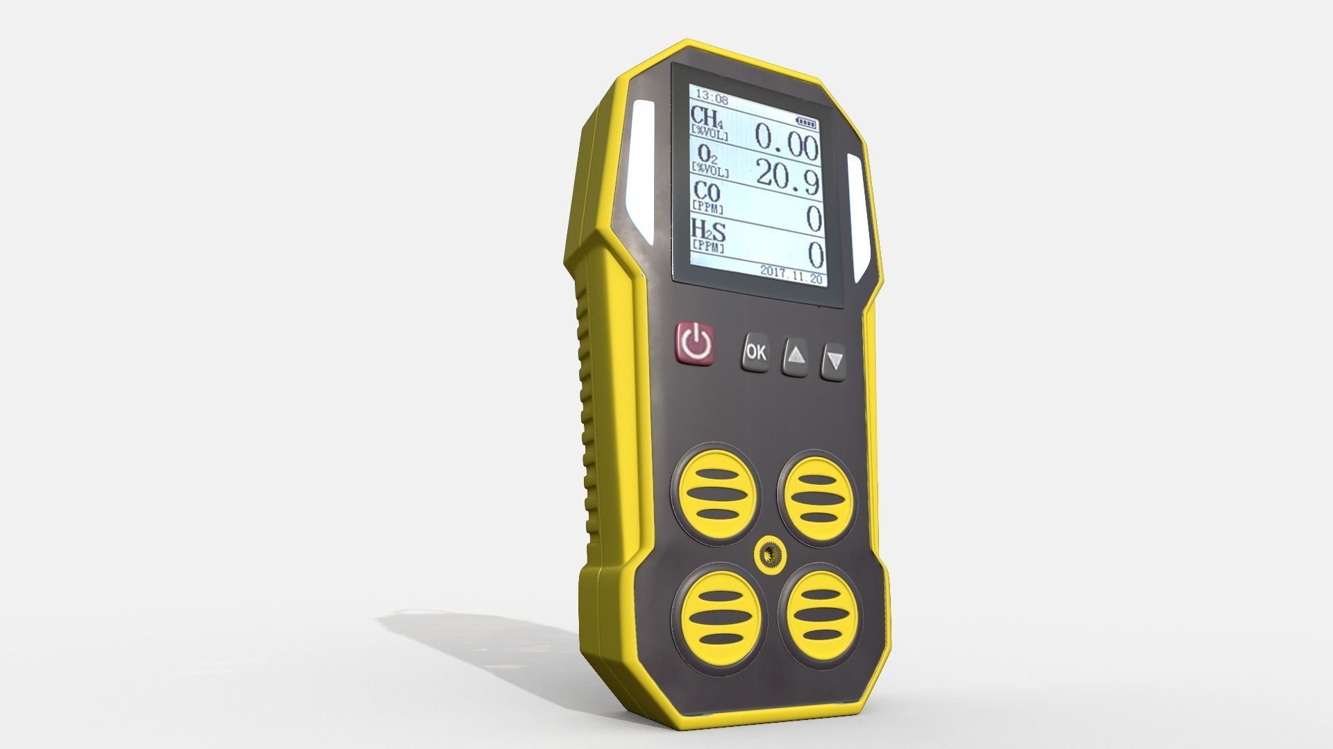 Gas Detector Low-poly 3D model_7