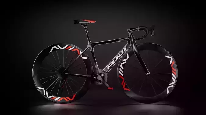 Fuji Red Black Bike