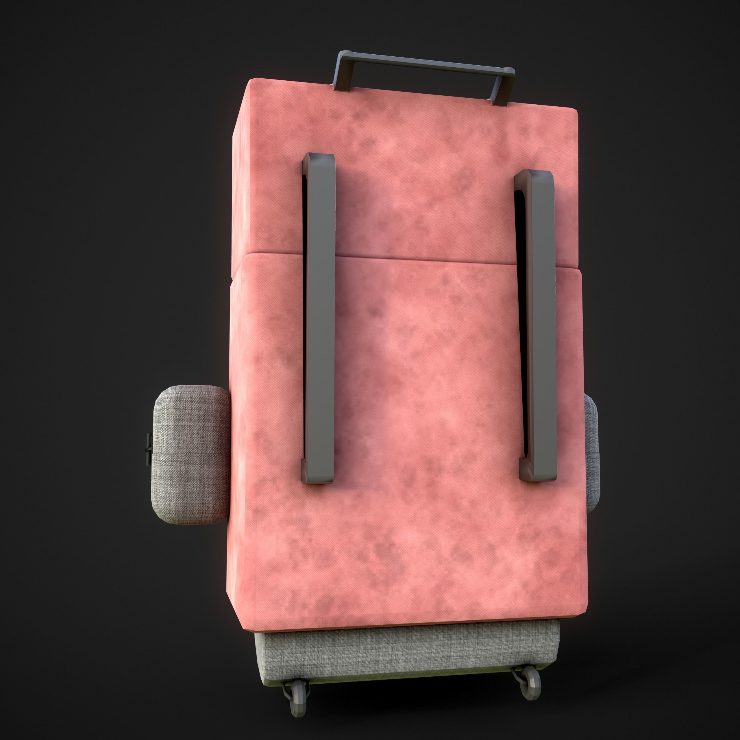Bag 3d model with PBR texture Low-poly 3D model_3