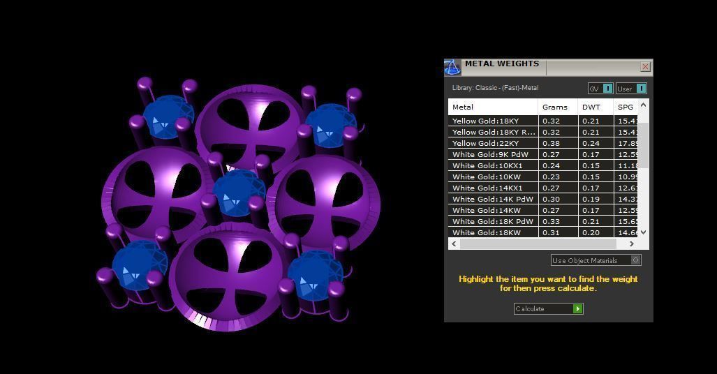 Diamond Style Nose Pin 3D print model_5