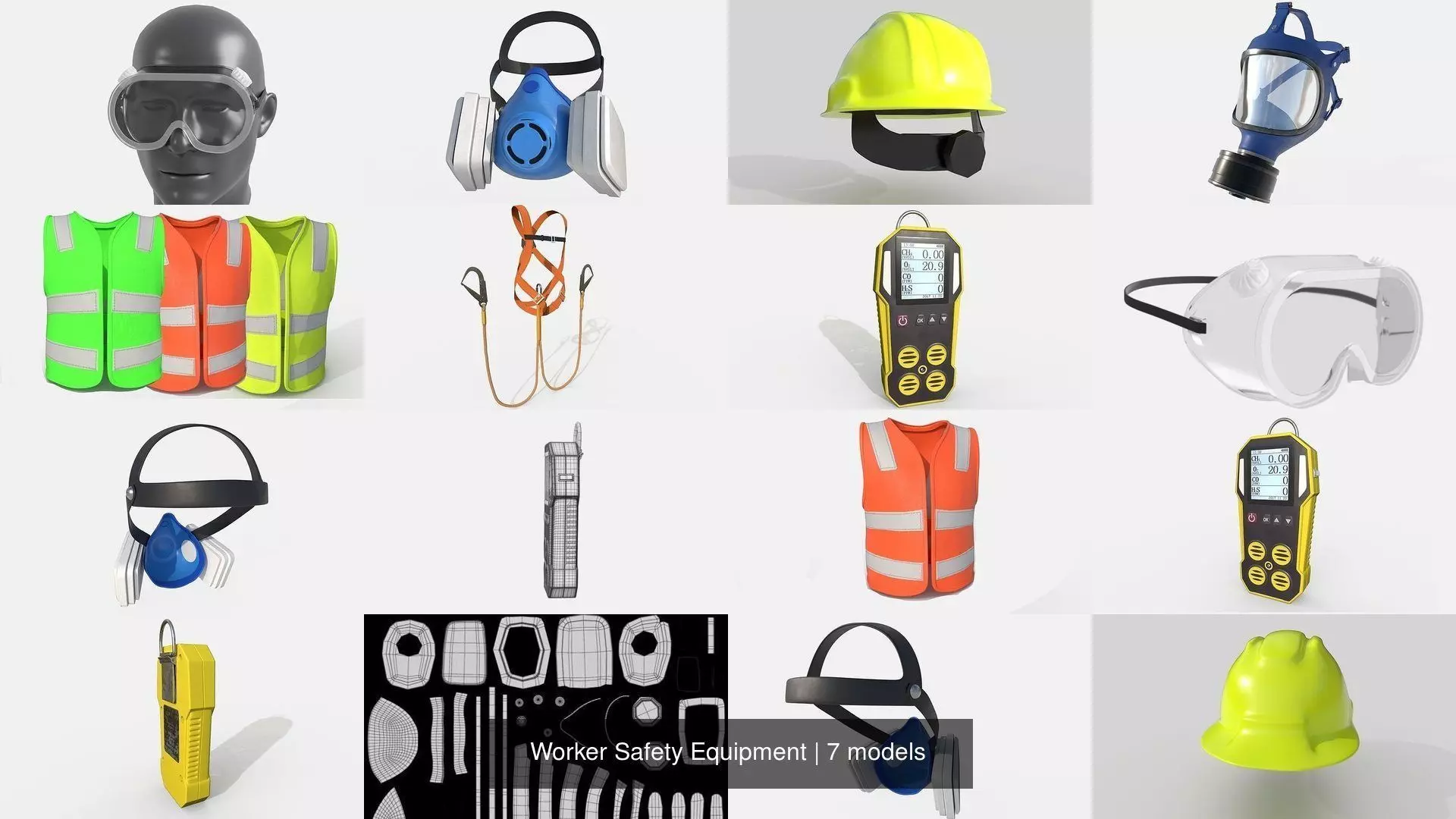 Worker Safety Equipment 3D Model Collection_0