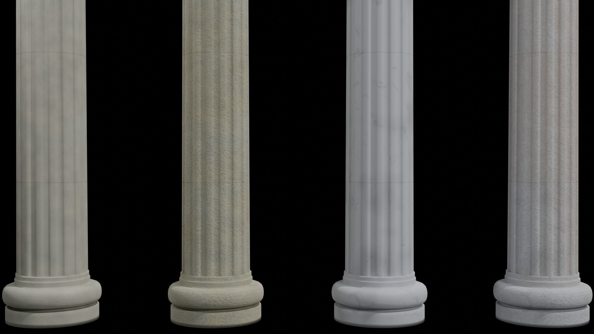 Roman Pillar Model 3D model_2