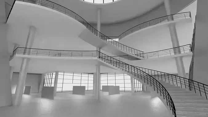 VR art Gallery 3 3D model