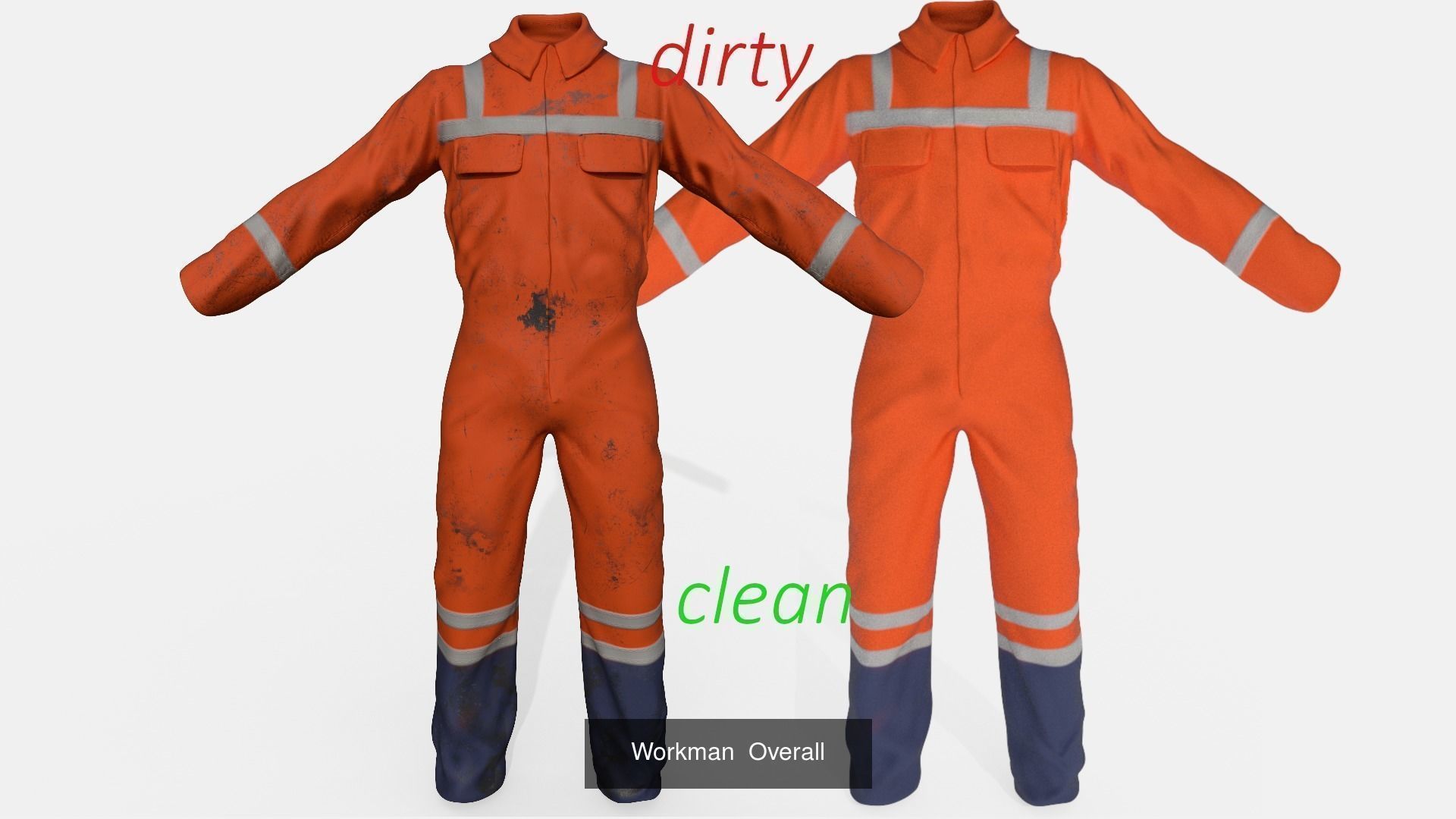 Workman Outfit and Safety Equipment 3D Model Collection_5