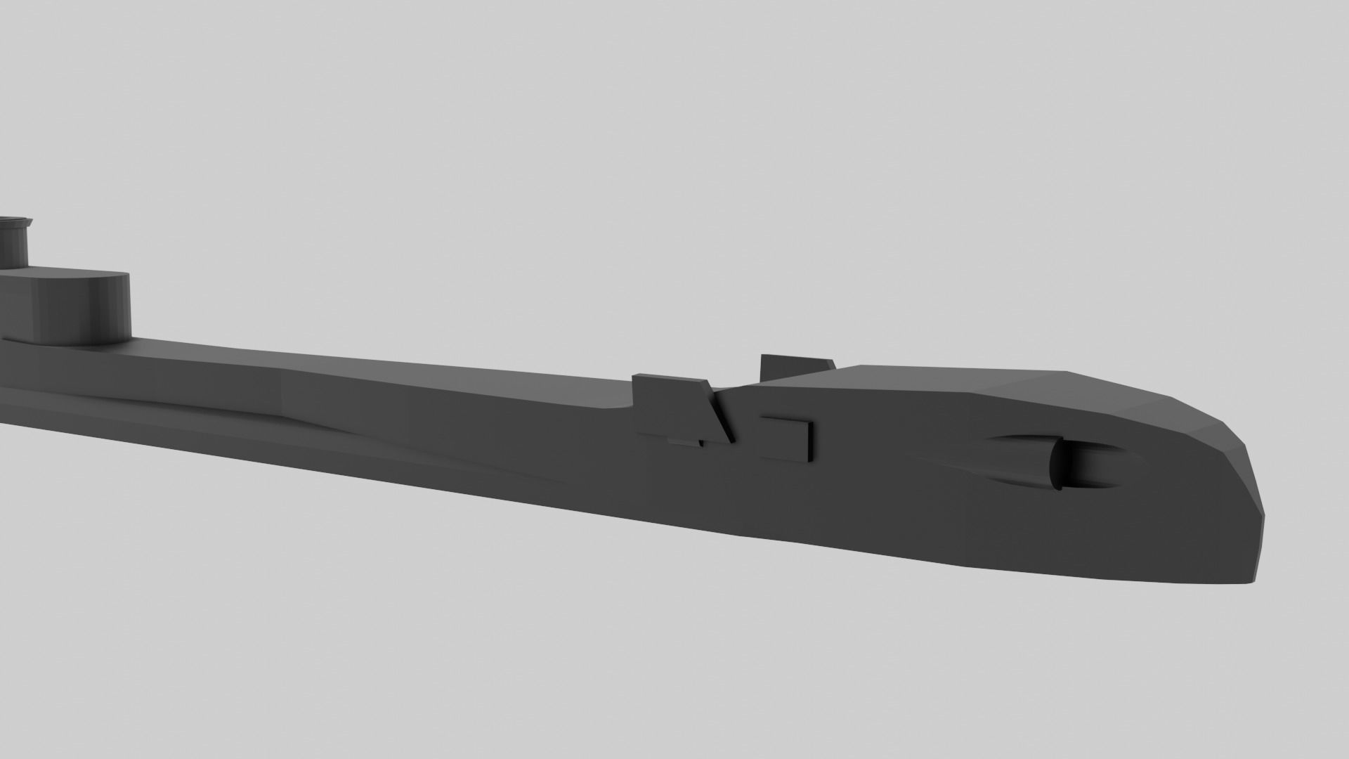 HMS Thrasher and Shark Bundle - Model for small scale printing 3D print model_8