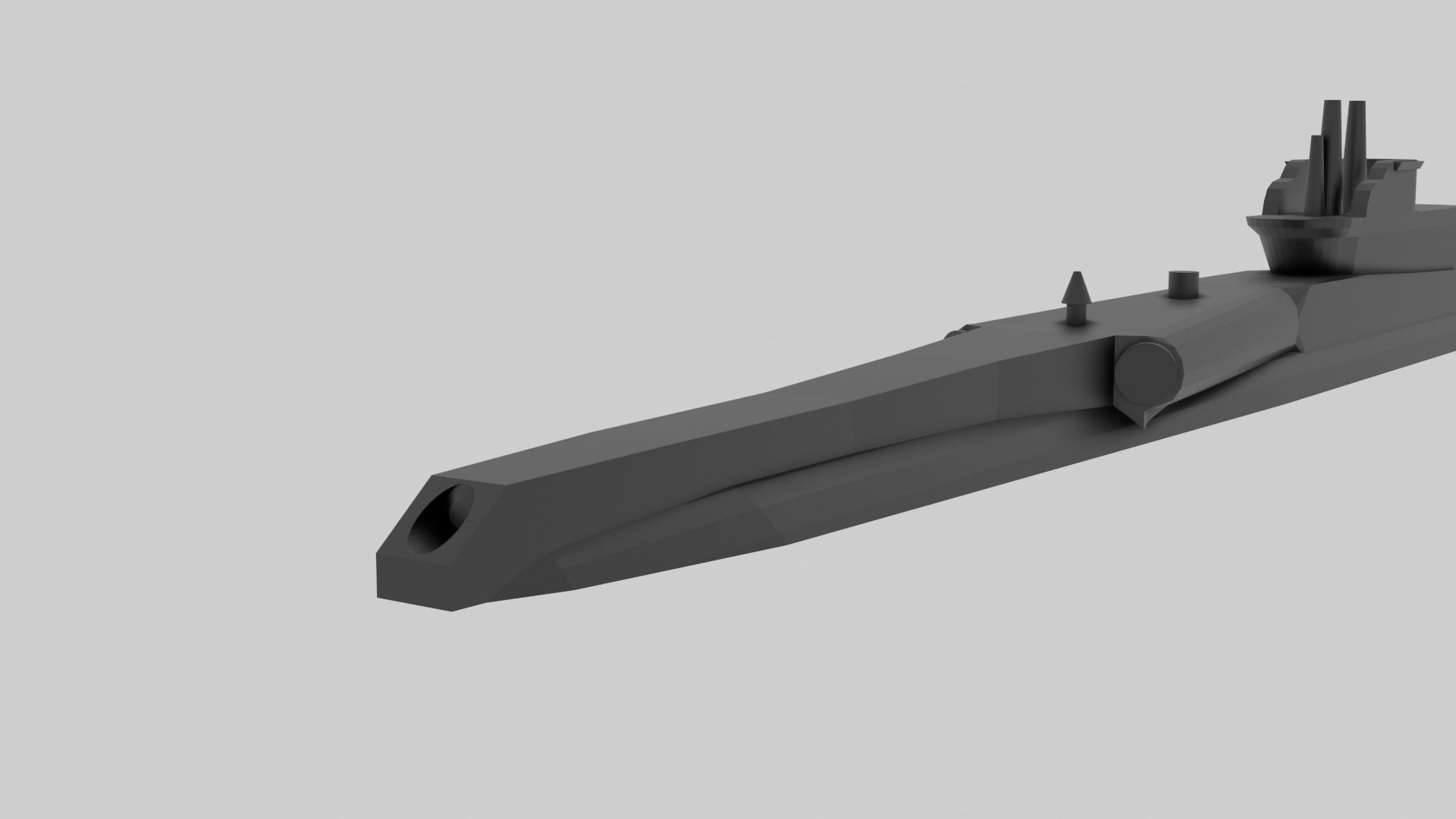 HMS Thrasher and Shark Bundle - Model for small scale printing 3D print model_11