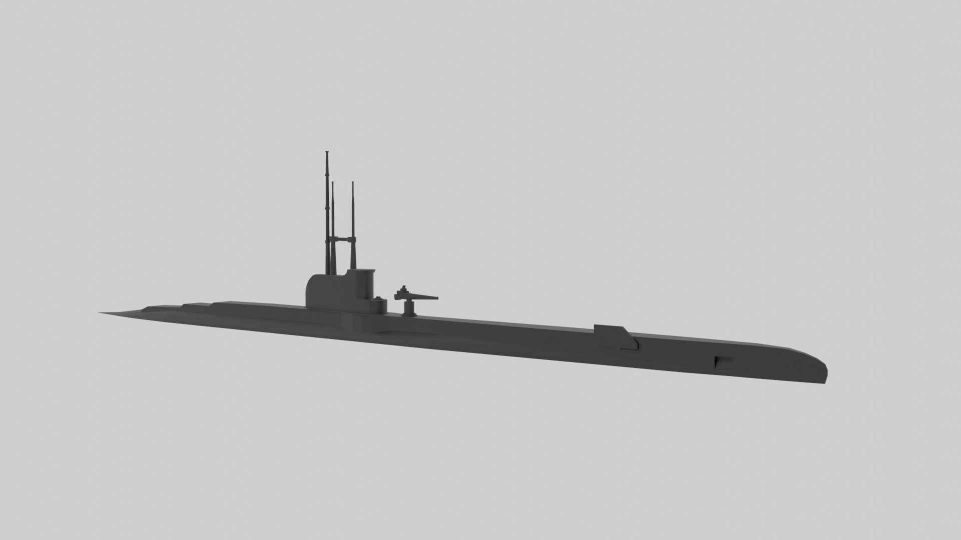 HMS Thrasher and Shark Bundle - Model for small scale printing 3D print model_1
