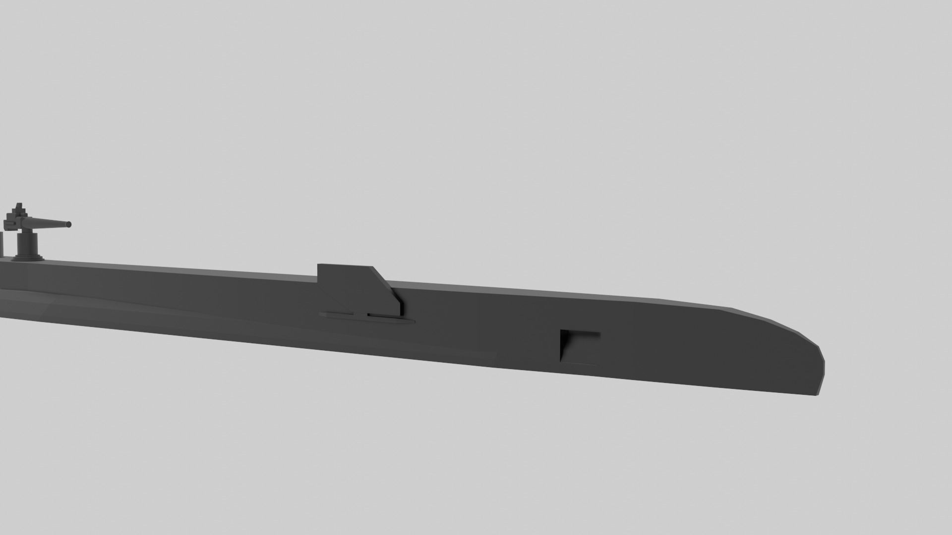 HMS Thrasher and Shark Bundle - Model for small scale printing 3D print model_2