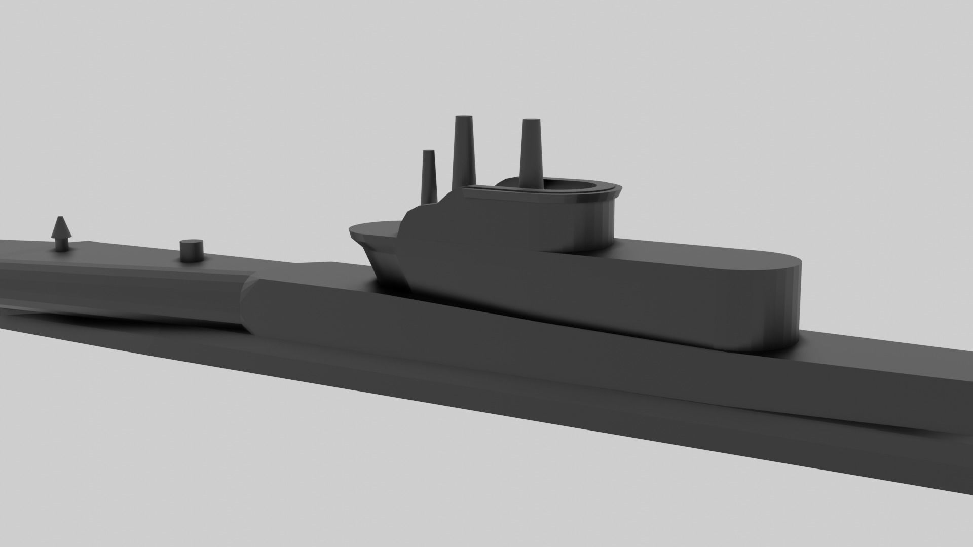 HMS Thrasher and Shark Bundle - Model for small scale printing 3D print model_9
