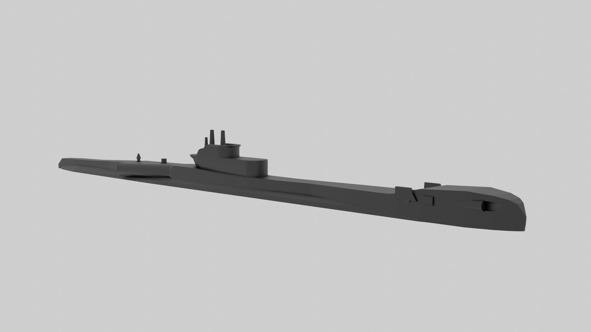 HMS Thrasher and Shark Bundle - Model for small scale printing 3D print model_7