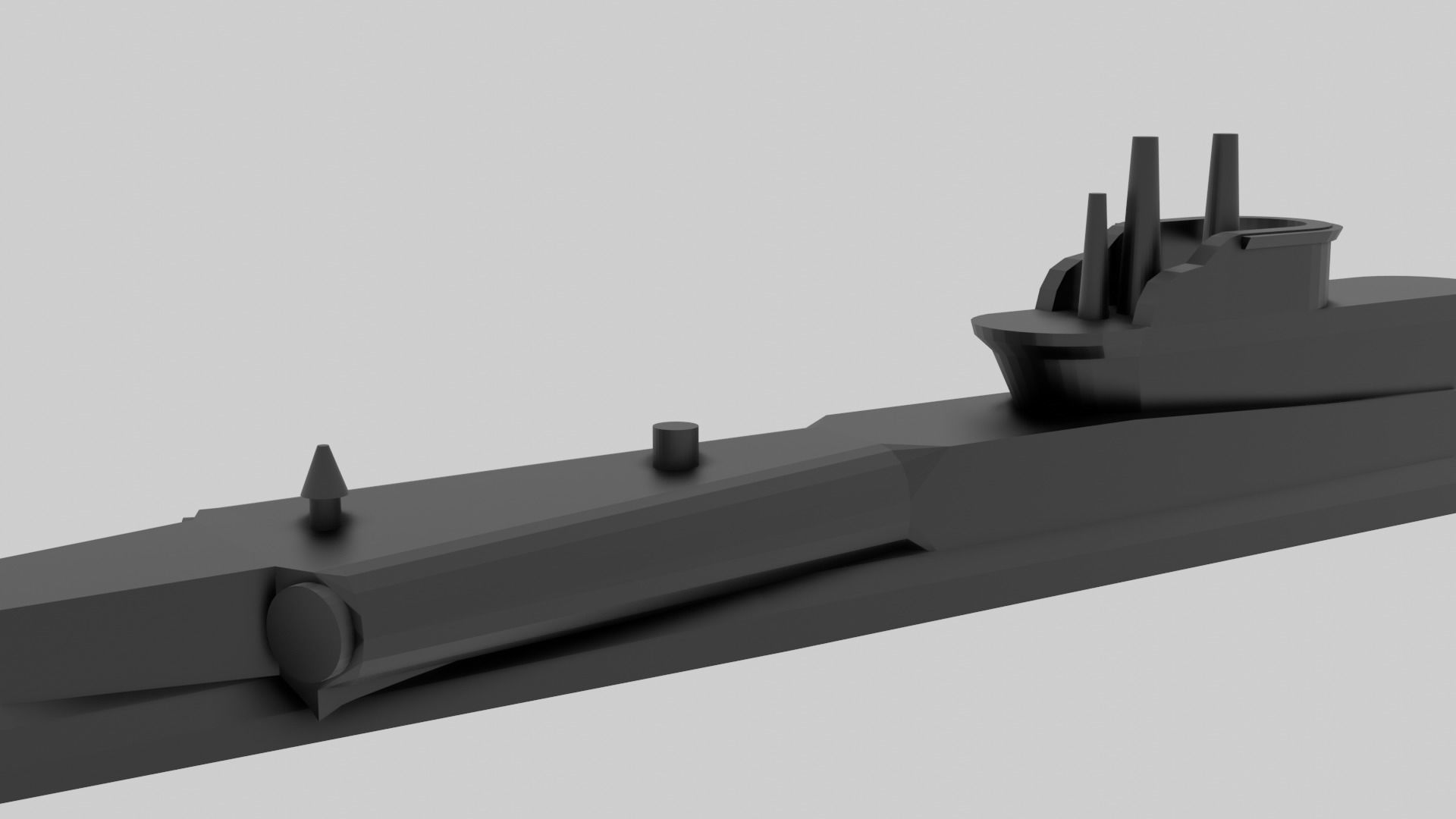 HMS Thrasher and Shark Bundle - Model for small scale printing 3D print model_10