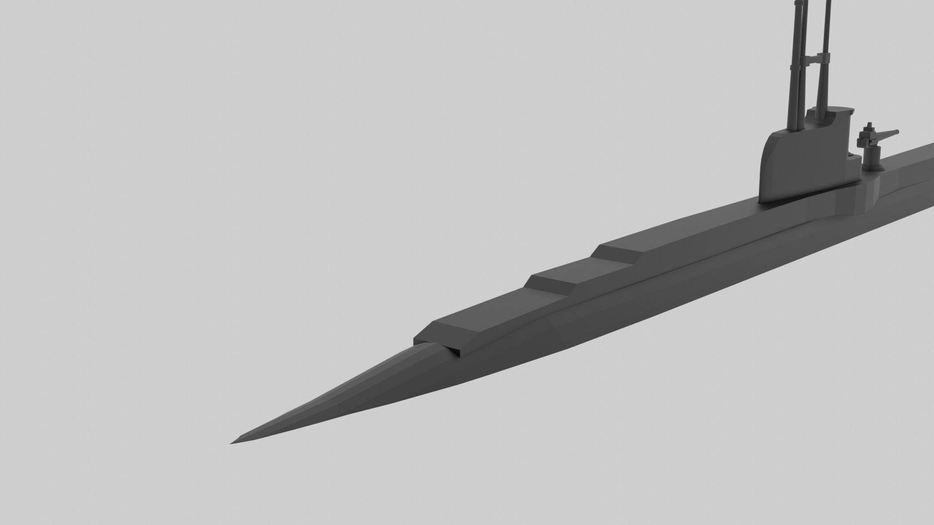 HMS Thrasher and Shark Bundle - Model for small scale printing 3D print model_4
