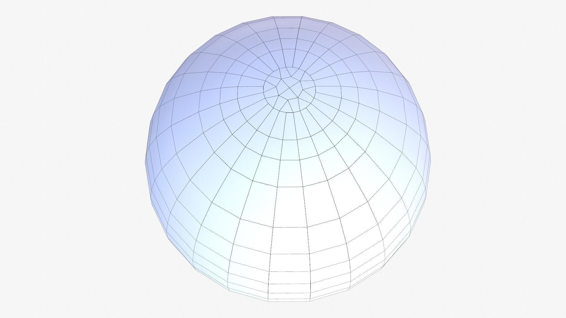 Realistic Color Lightbulb Low-poly 3D model_24