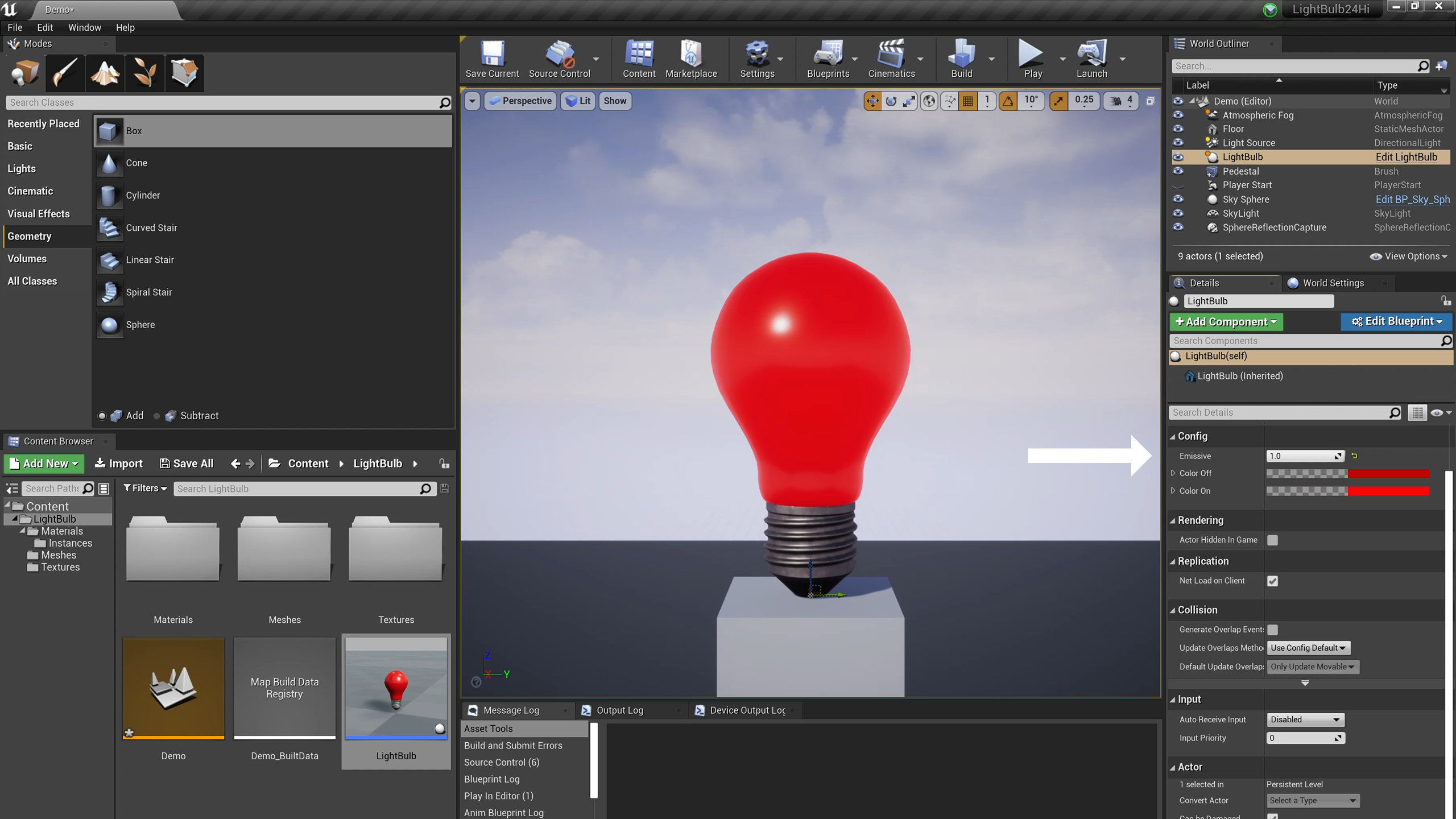 Realistic Color Lightbulb Low-poly 3D model_13