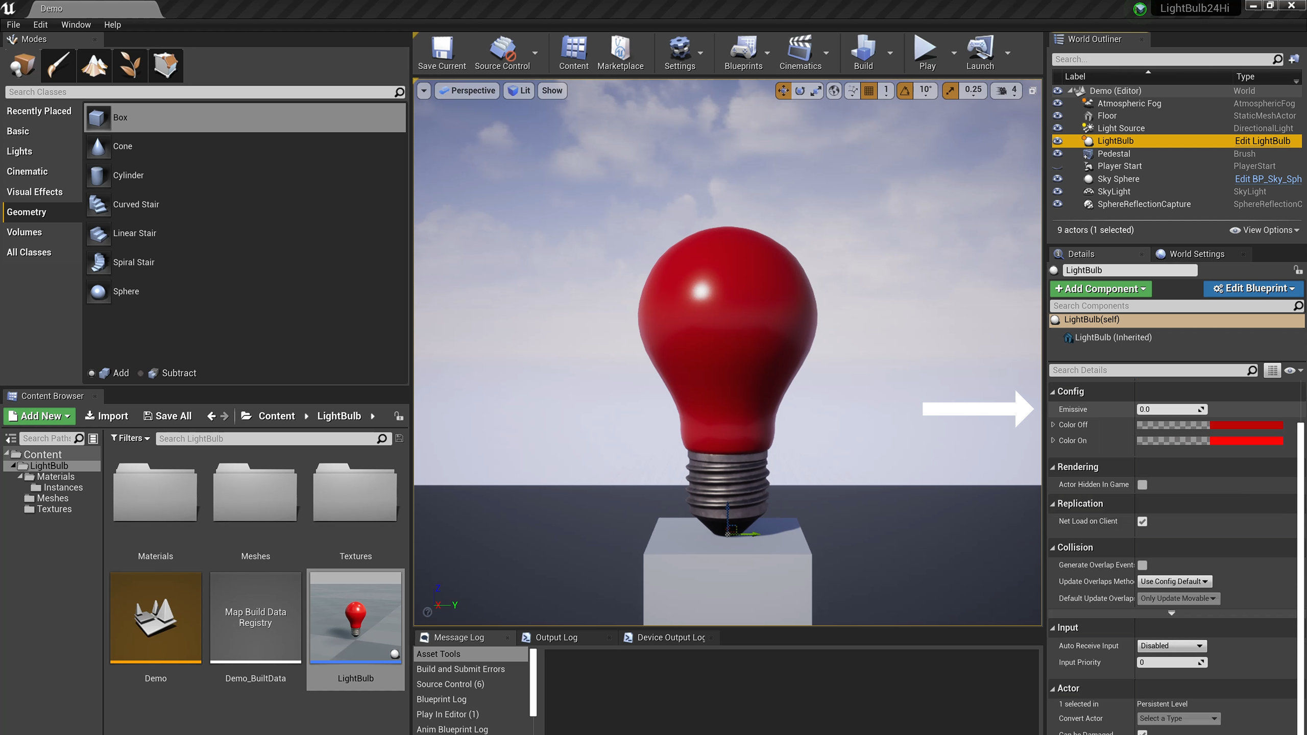 Realistic Color Lightbulb Low-poly 3D model_12