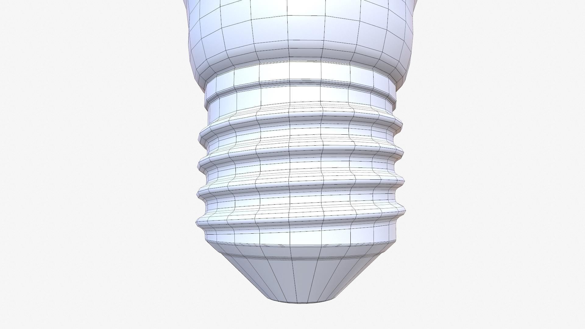 Realistic Color Lightbulb Low-poly 3D model_26