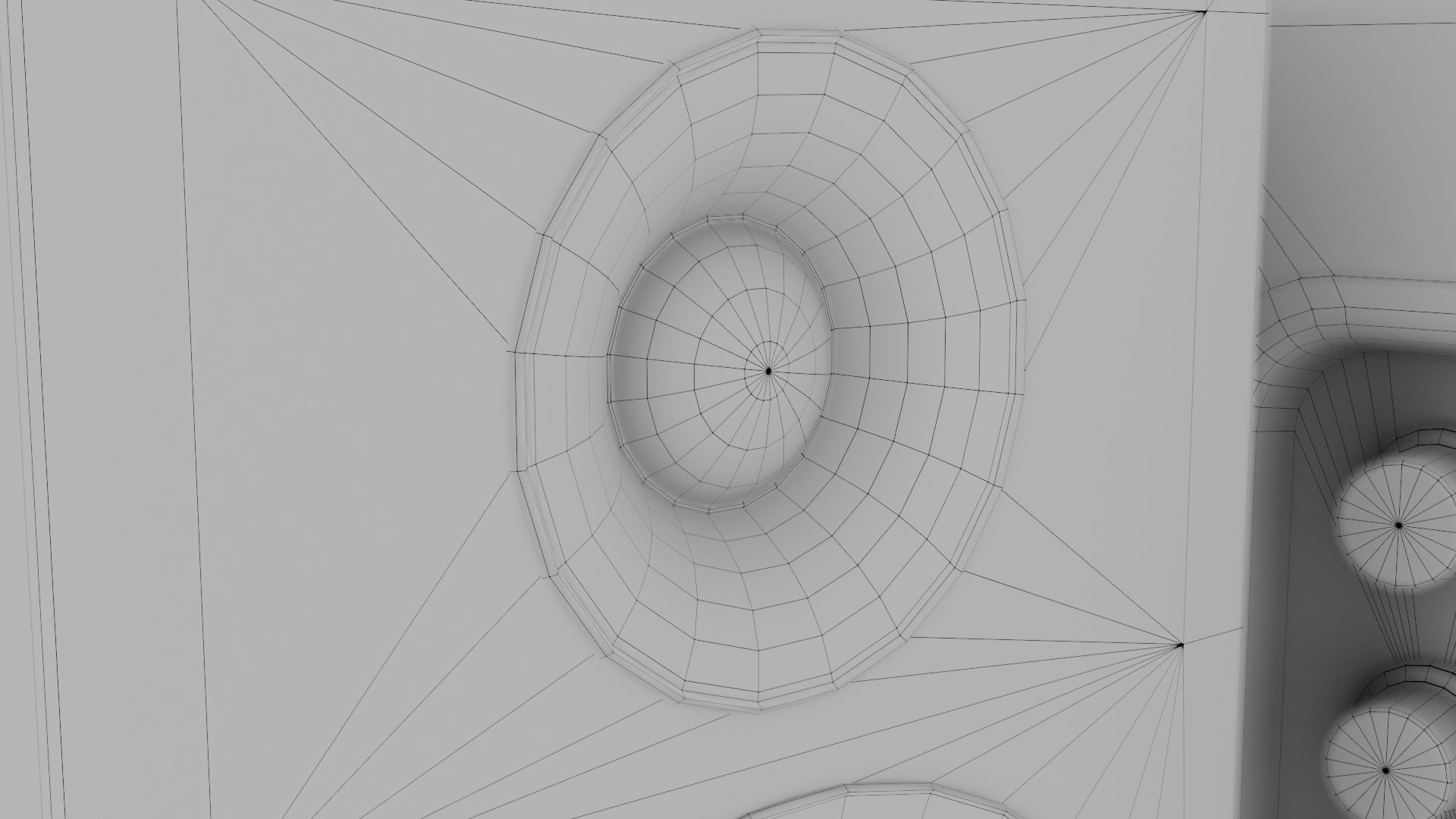 wooden speaker set 3D model_25