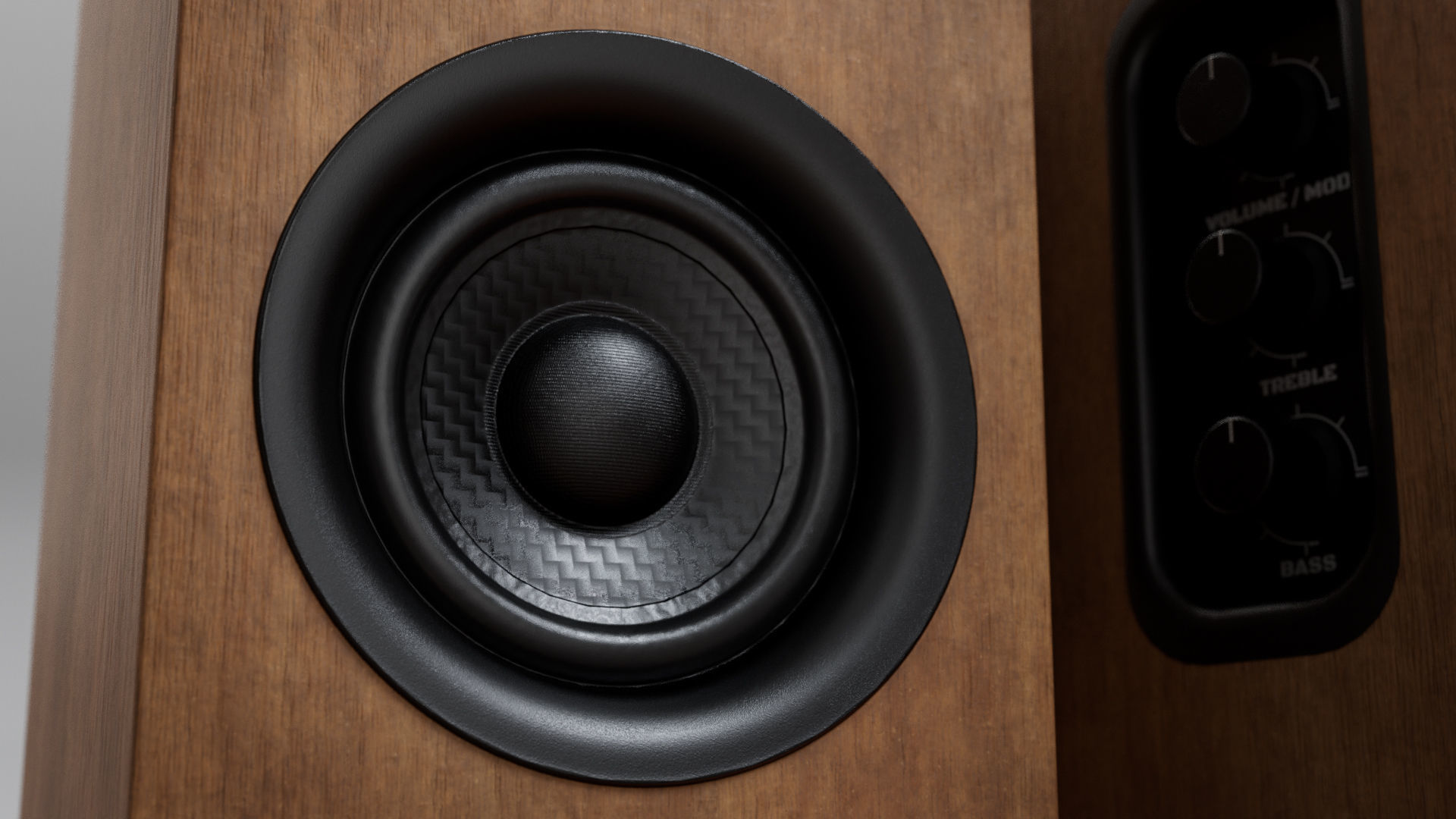 wooden speaker set 3D model_13