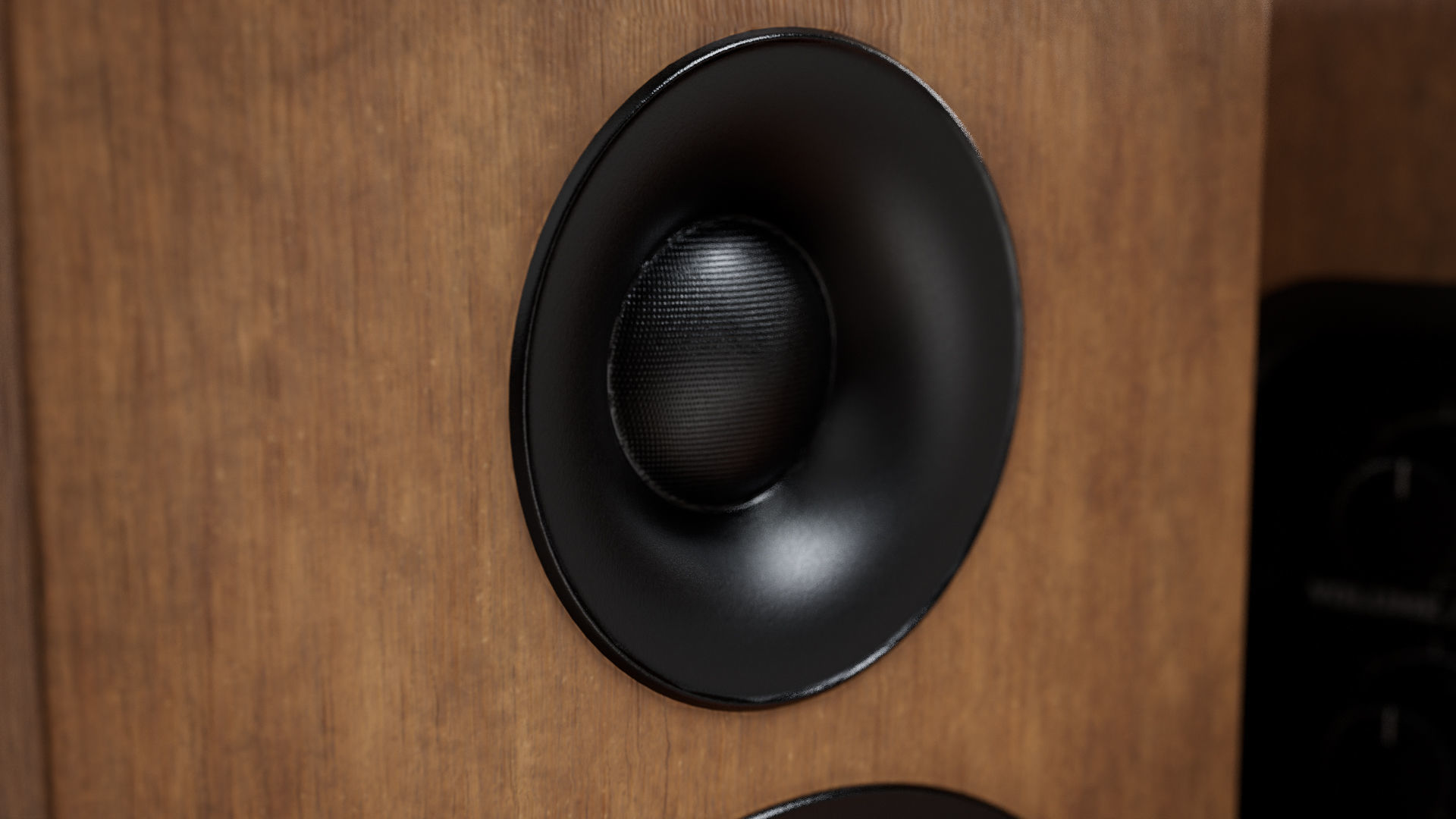 wooden speaker set 3D model_11