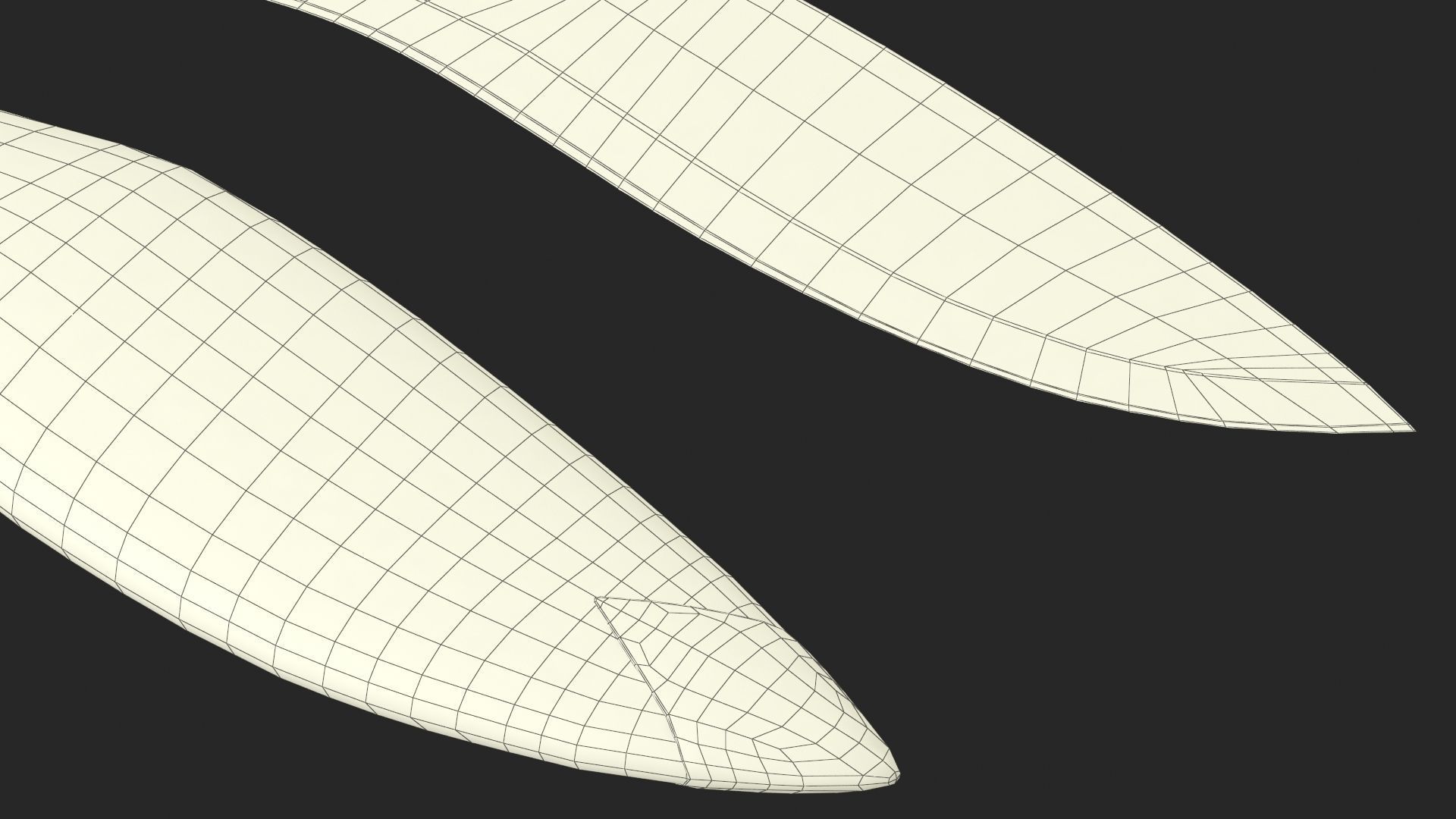 Old Classic Kukri with a leather scabbard Low-poly 3D model_31