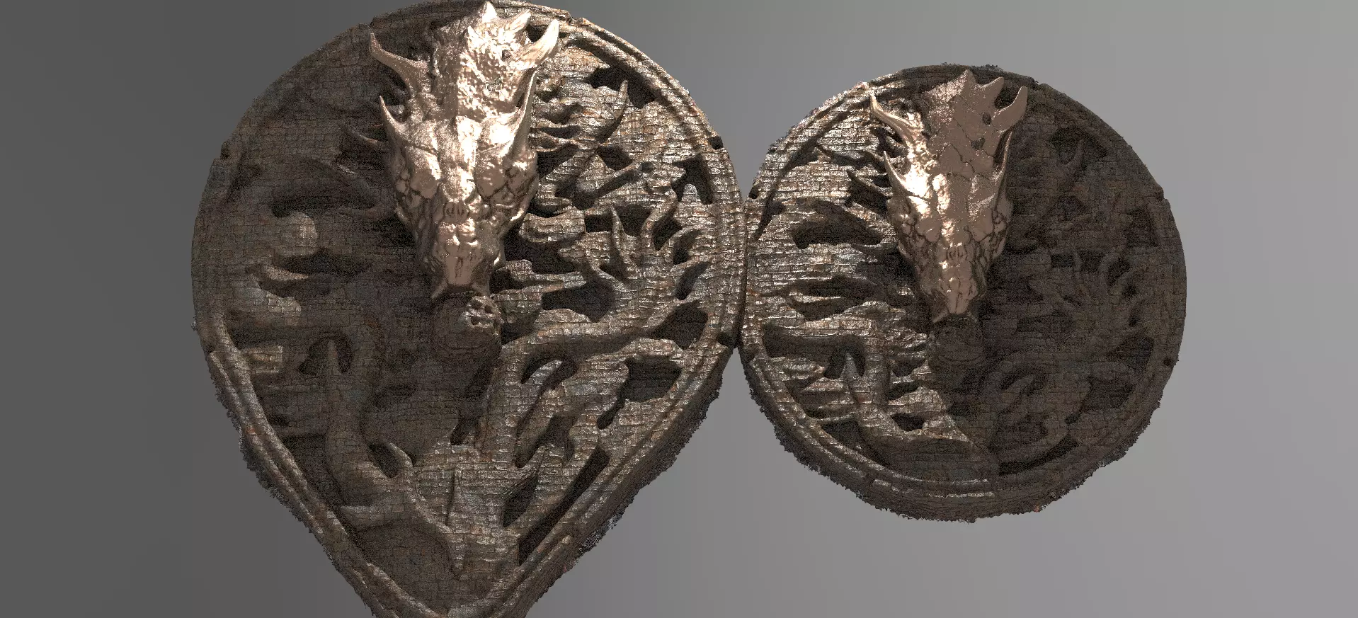 Dragon Crest 2 Stone versions 3D model