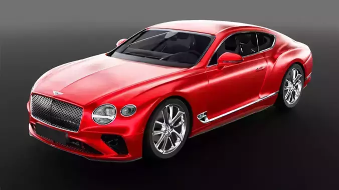 Bentley Continental GT 2021 Low-poly 3D model