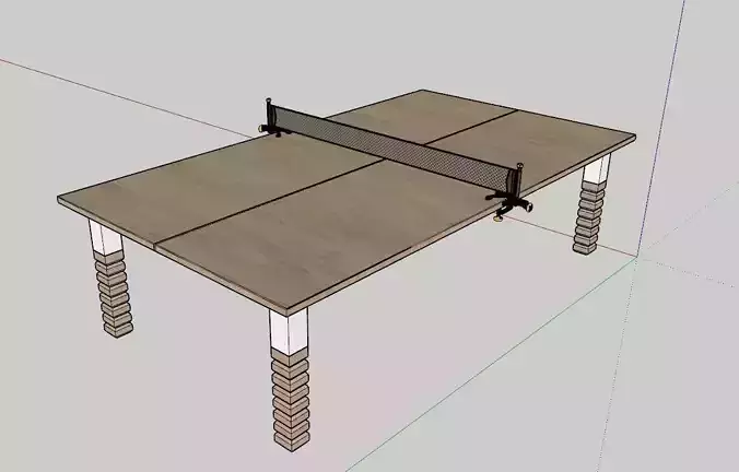 Neo Indoor Ping Pong Table Free 3D model