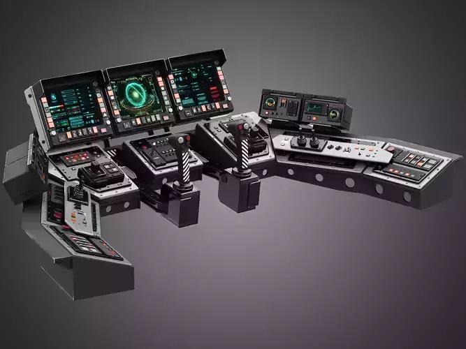 Spaceship control panel 3D model