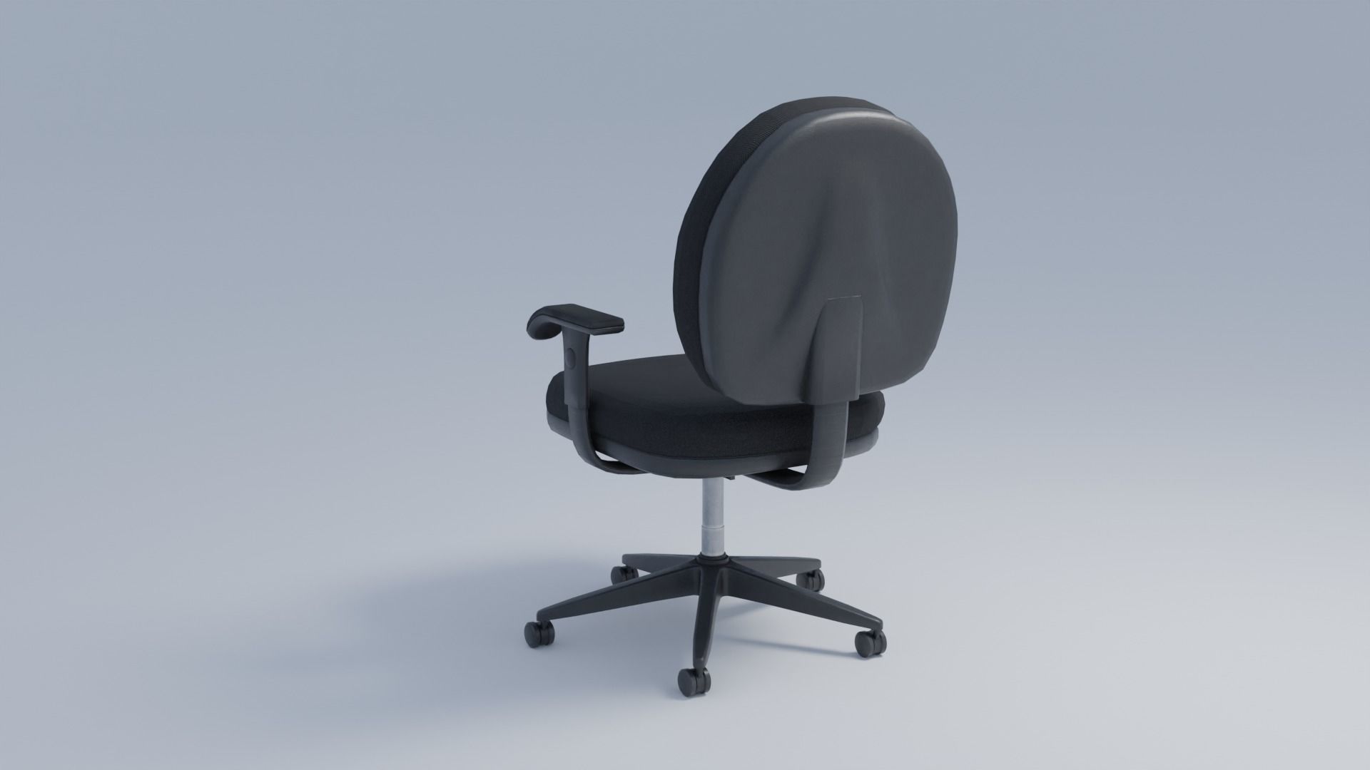 Office Chair 4K and 2K Low-poly 3D model_4
