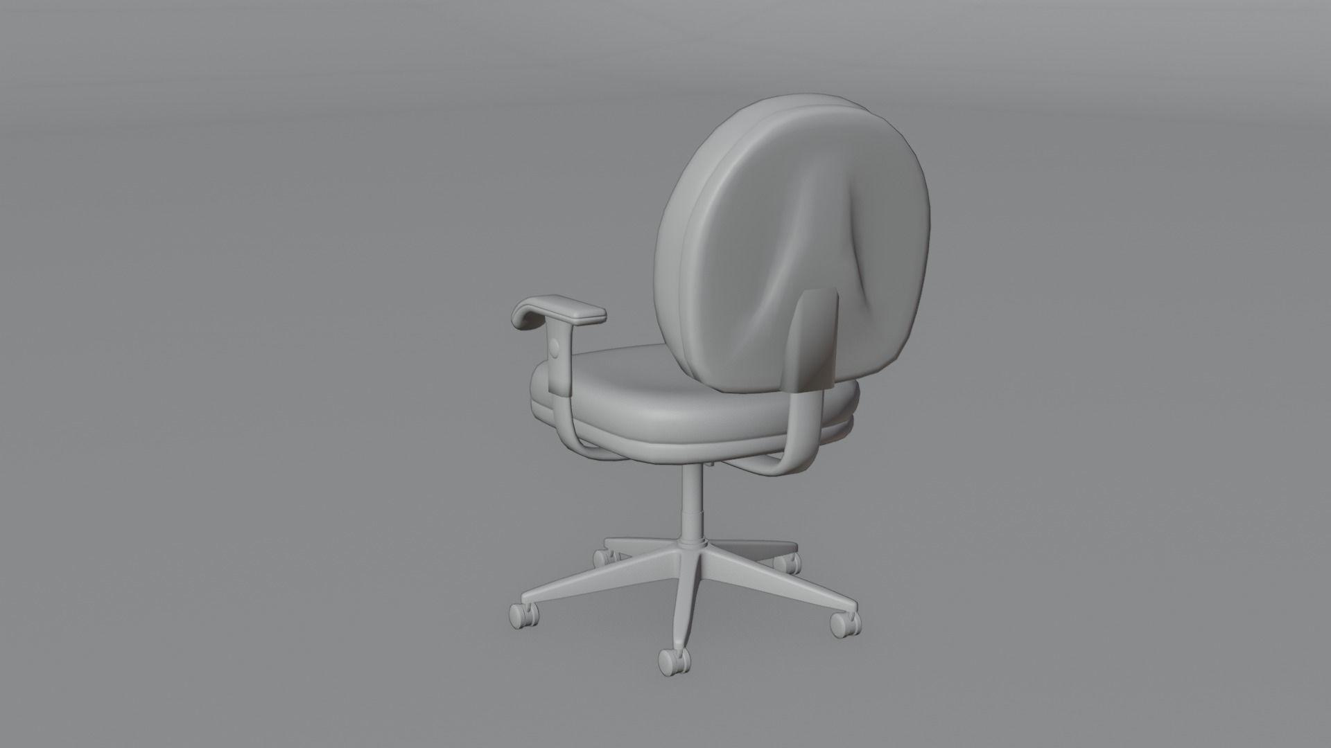 Office Chair 4K and 2K Low-poly 3D model_6