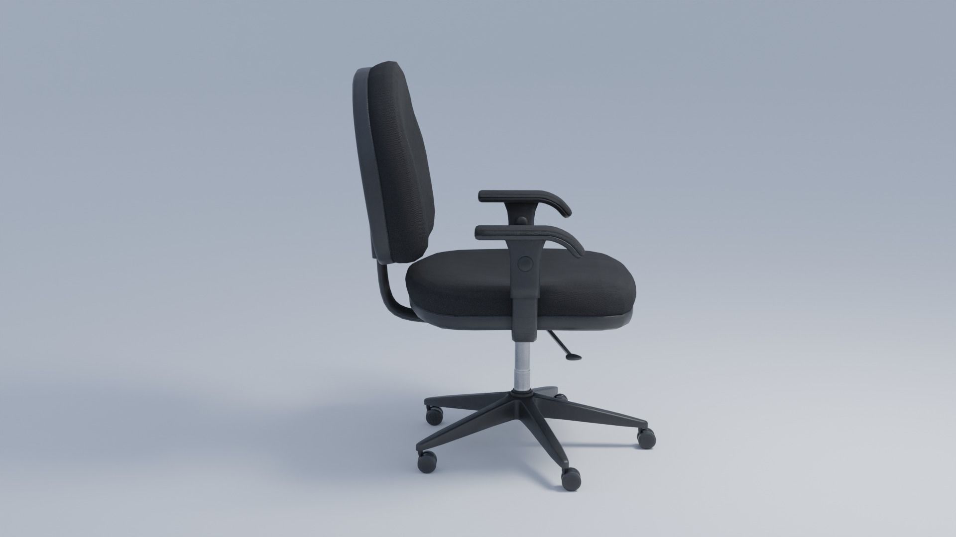 Office Chair 4K and 2K Low-poly 3D model_8