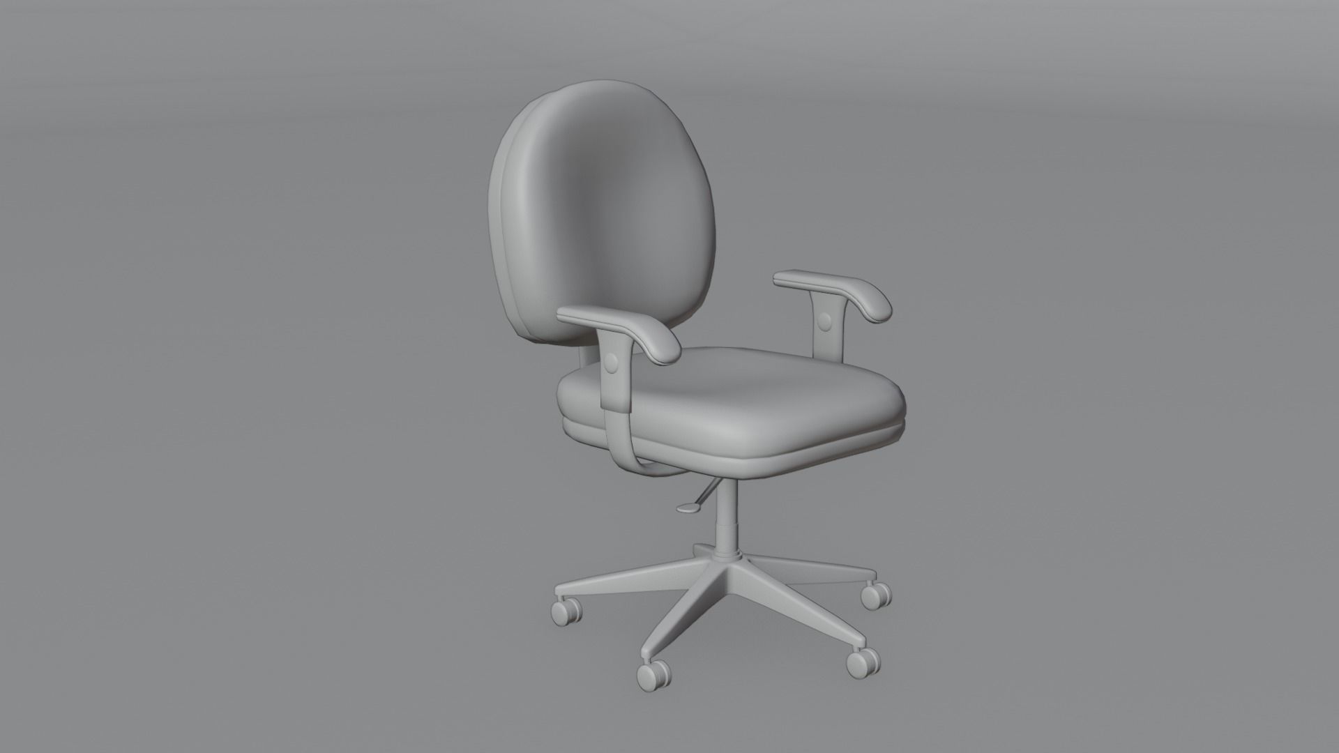 Office Chair 4K and 2K Low-poly 3D model_3