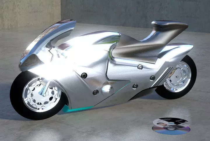 Motorcycle Suzuki Nuda Free 3D model