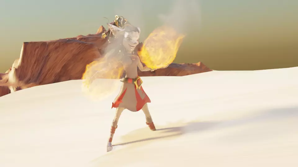 Thali from AFK Arena Low-poly 3D model
