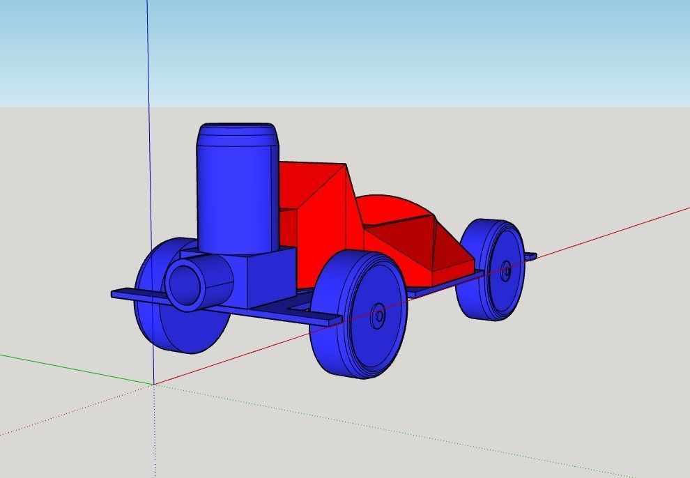 Toy Car Ballon Motor 3D print model_3