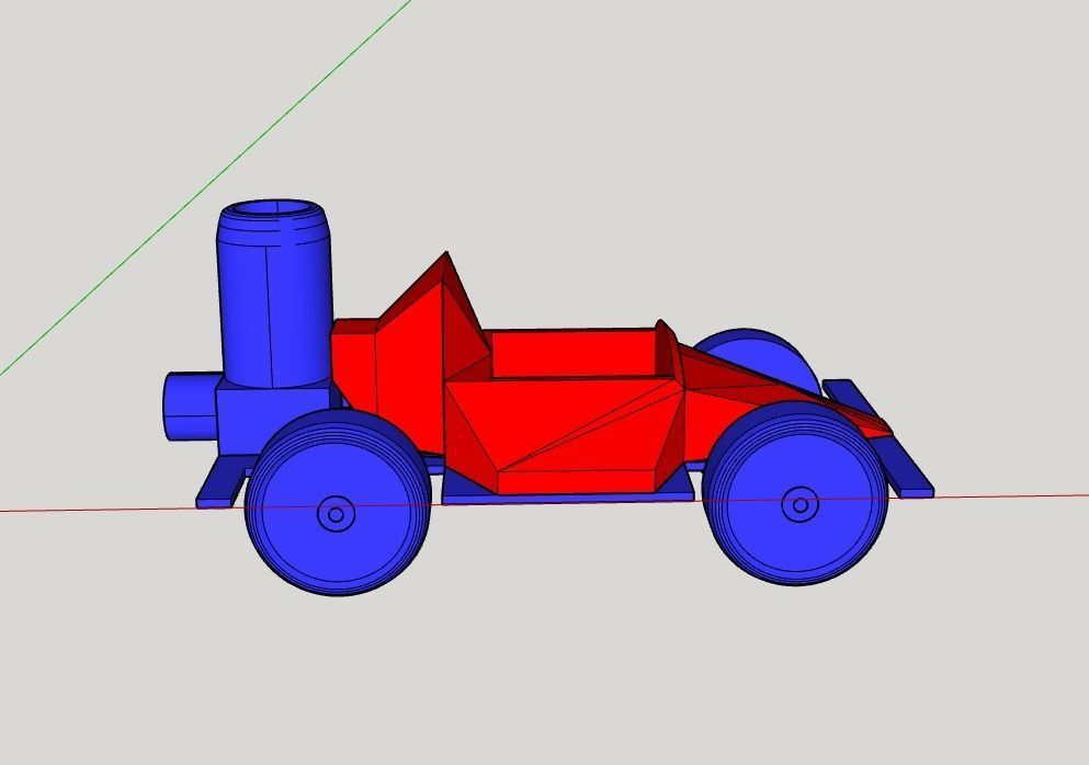 Toy Car Ballon Motor 3D print model_2