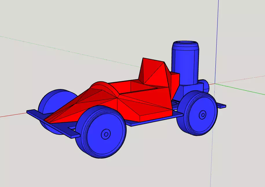 Toy Car Ballon Motor 3D print model_0