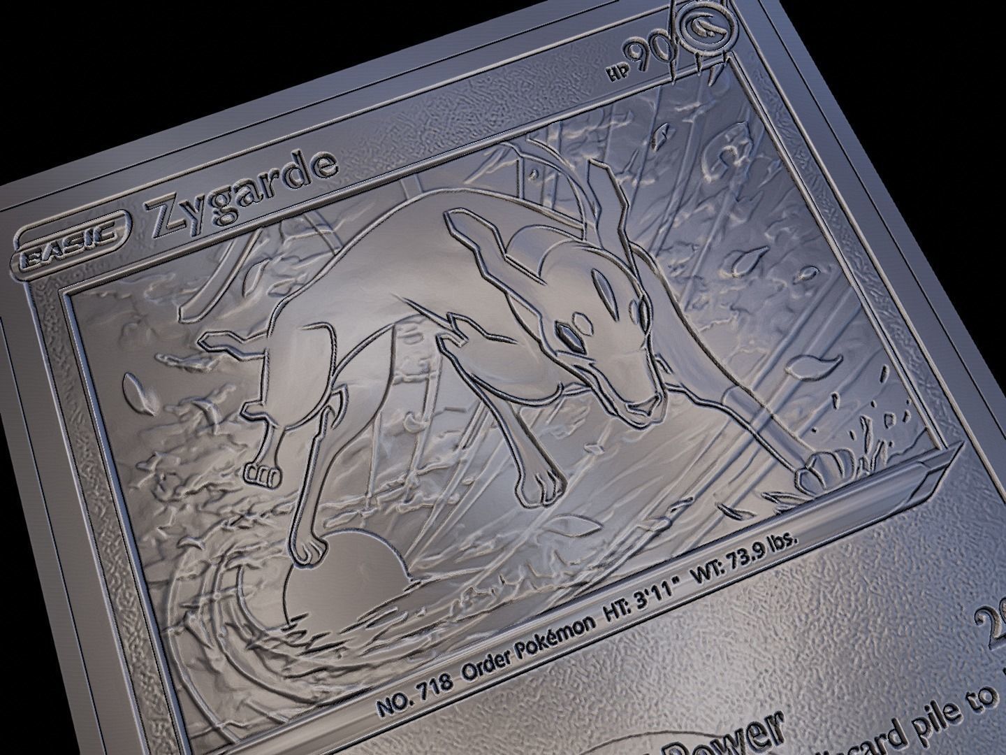 Zygarde Pokemon 3D print model_1